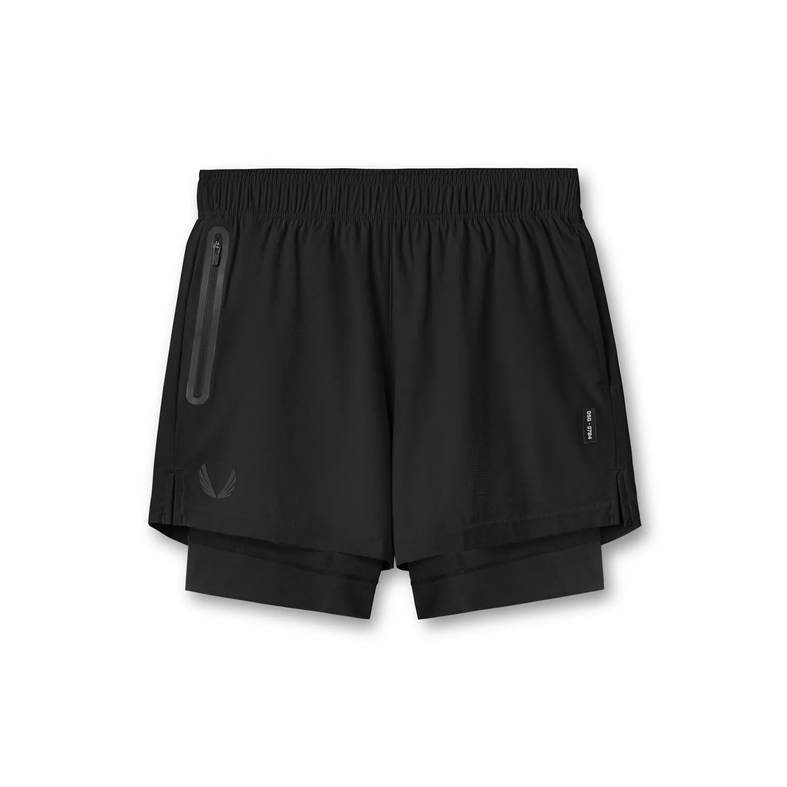 0784. Ultralite™ 6" Liner Short   - Dusk Black/Black