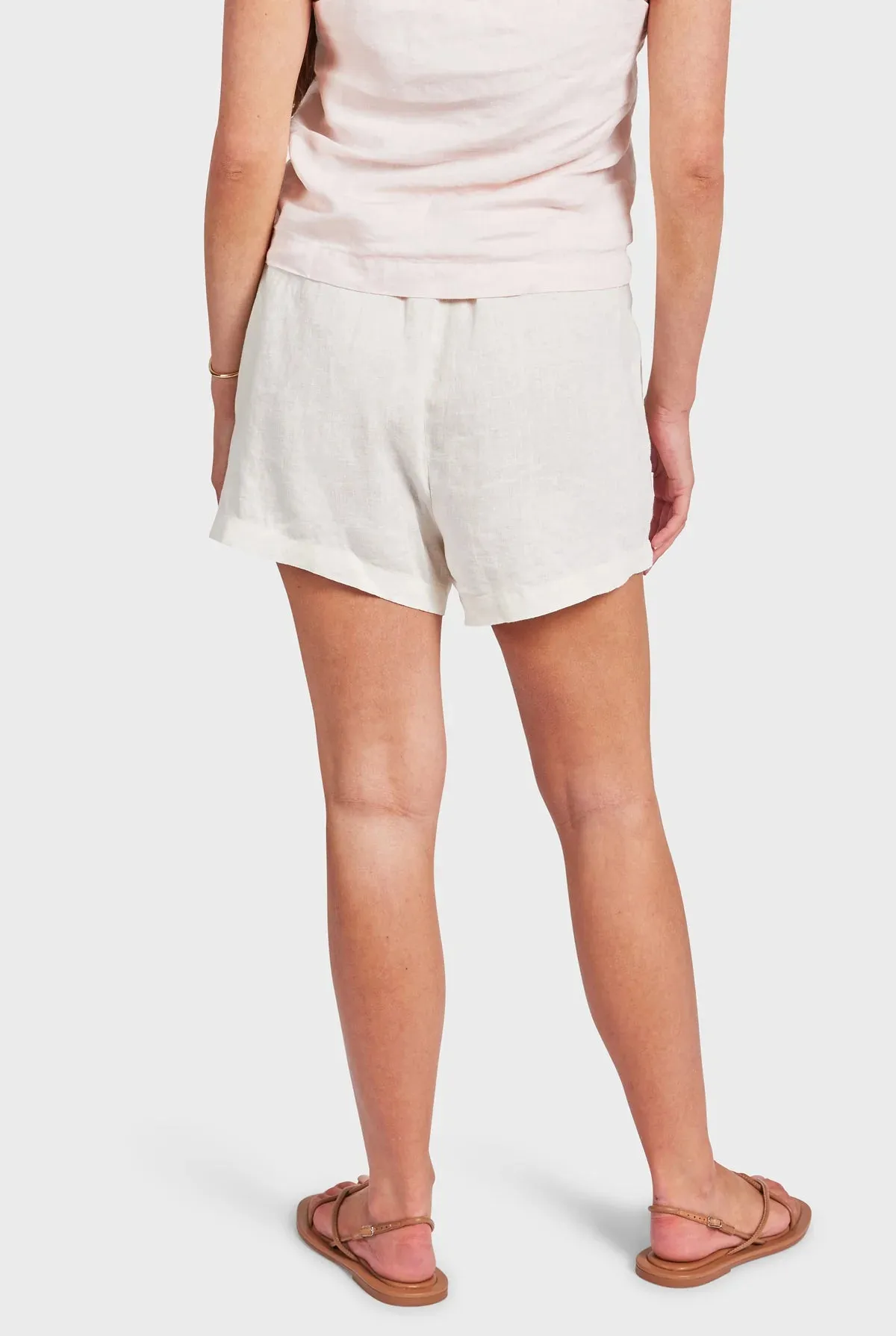 ACADEMY BRAND - Rivera Linen Short - Light Almond