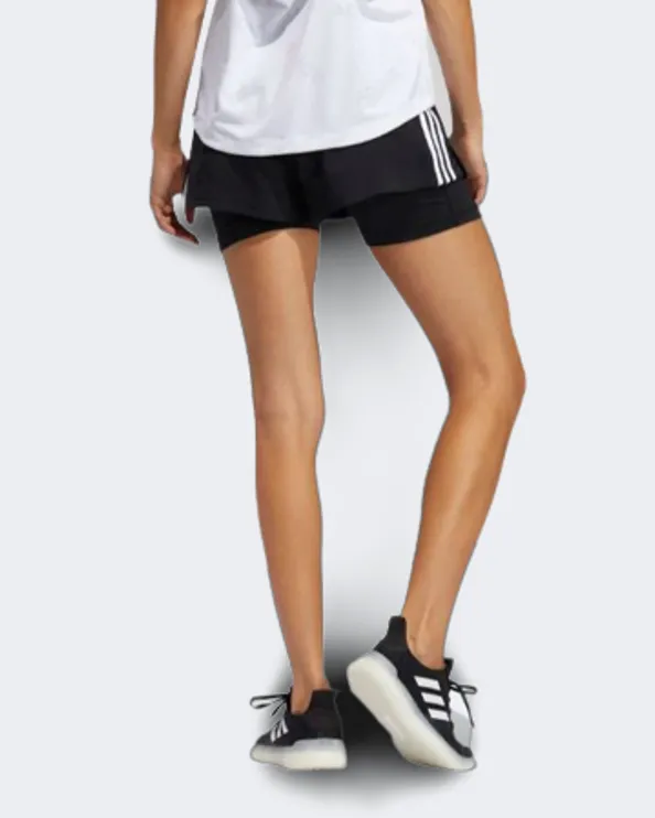 Adidas PACER 3-STRIPES WOVEN  WOMEN TRAINING Short Black / White