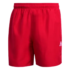 Adidas Solid Men Swim Short Red