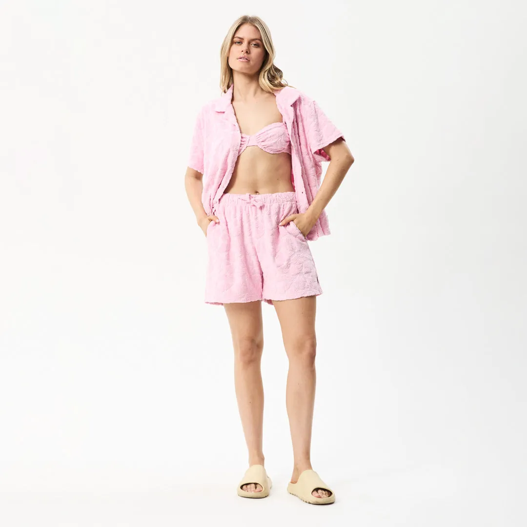 AFENDS Womens Rhye - Terry Shorts - Powder Pink