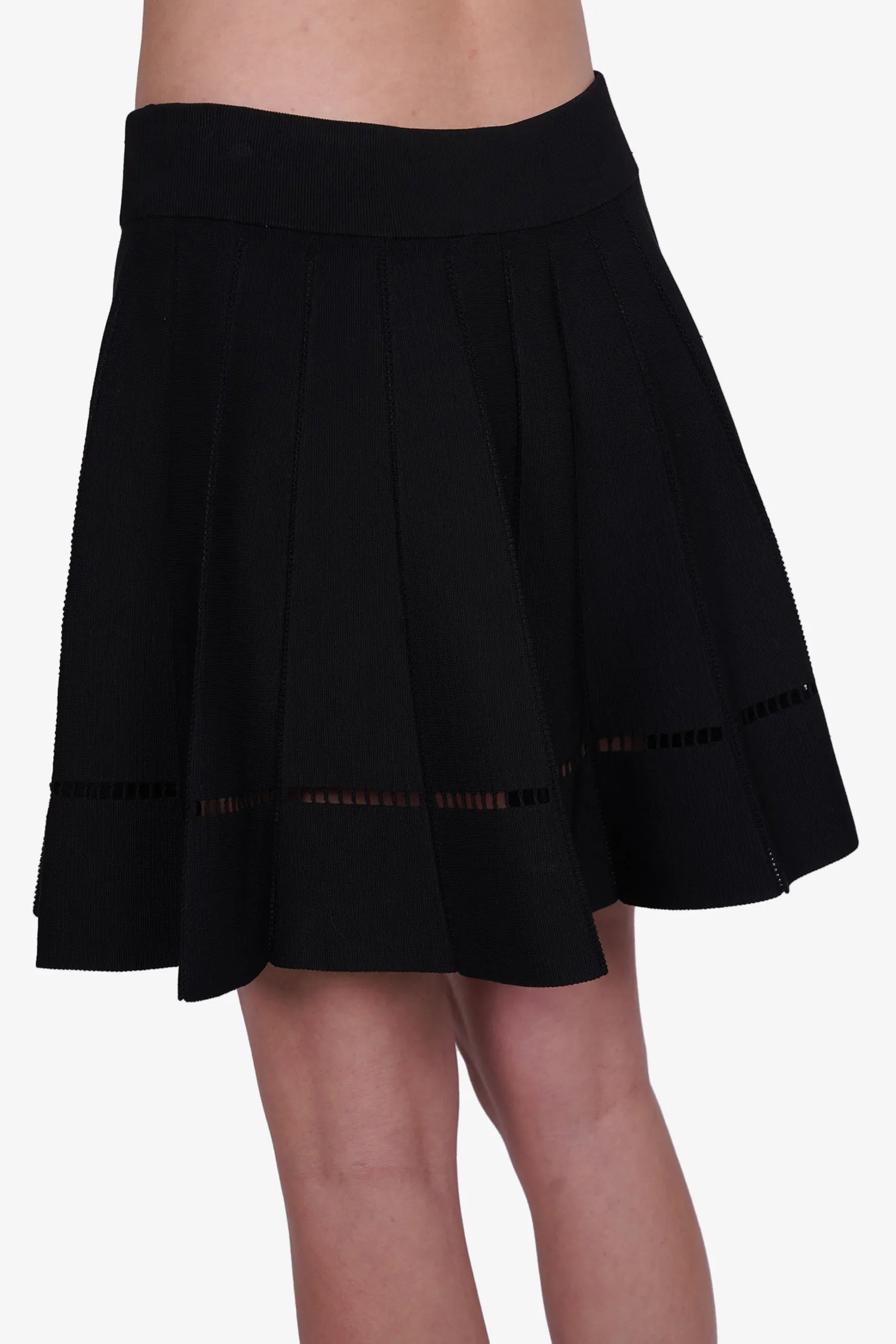 A.L.C Black Cut-Out Mini Skirt Size L