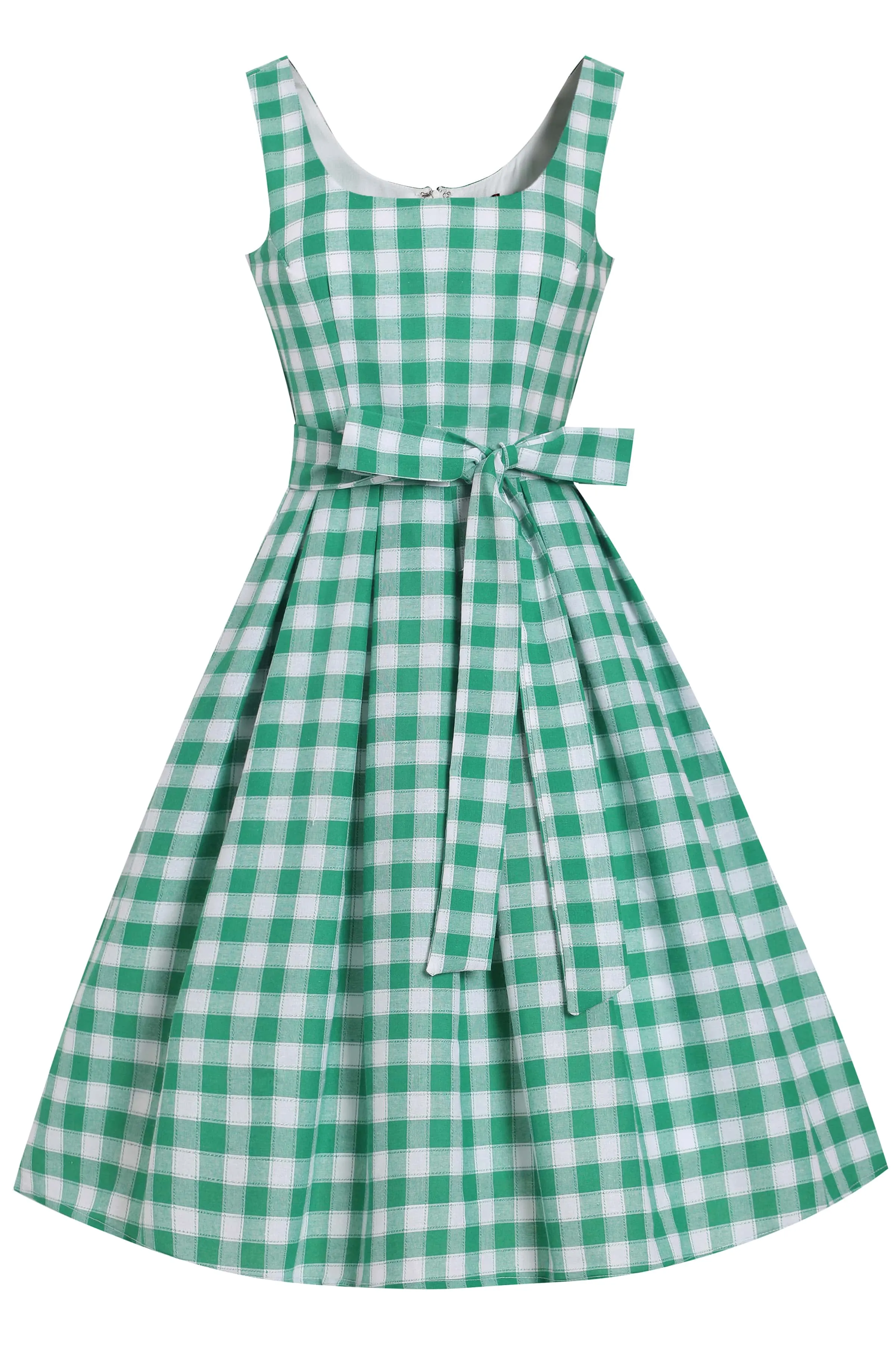 Amanda Green Gingham 1950's Fit and Flared Dress