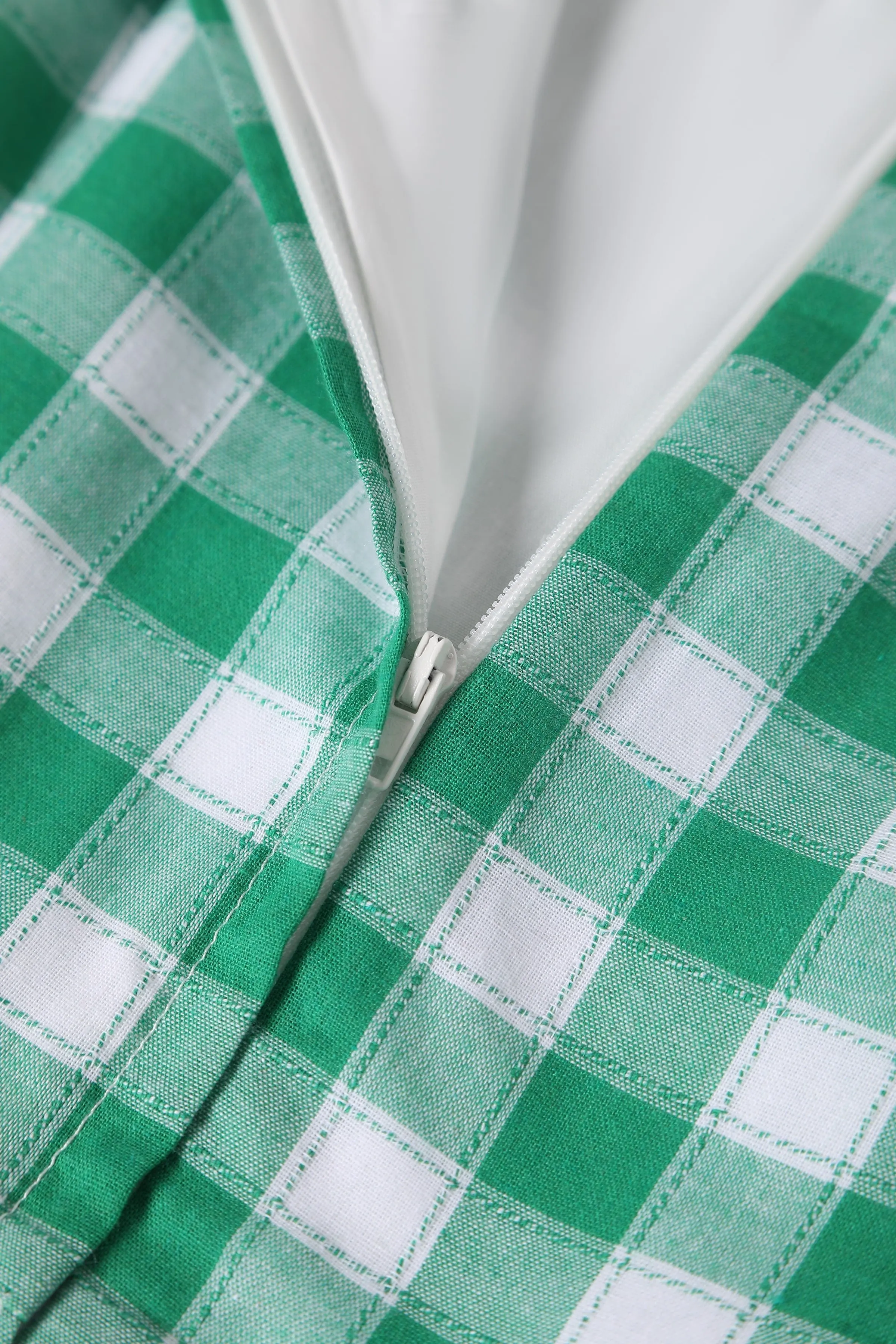 Amanda Green Gingham 1950's Fit and Flared Dress