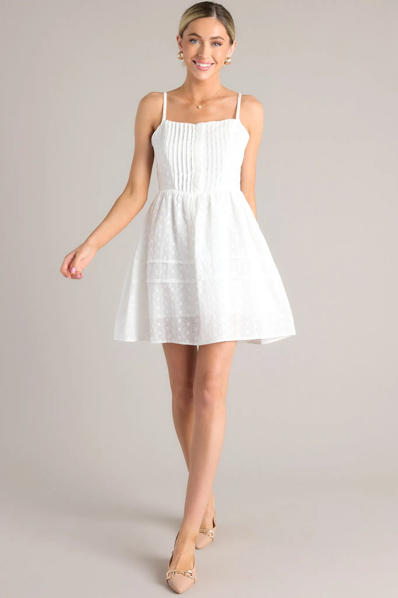 At The Wishing Well White Eyelet Dress