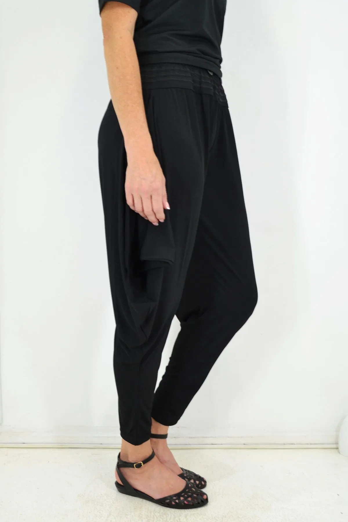 Black Harem Style Pants