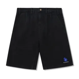 Blue Note Pleated Denim Shorts, Washed Black