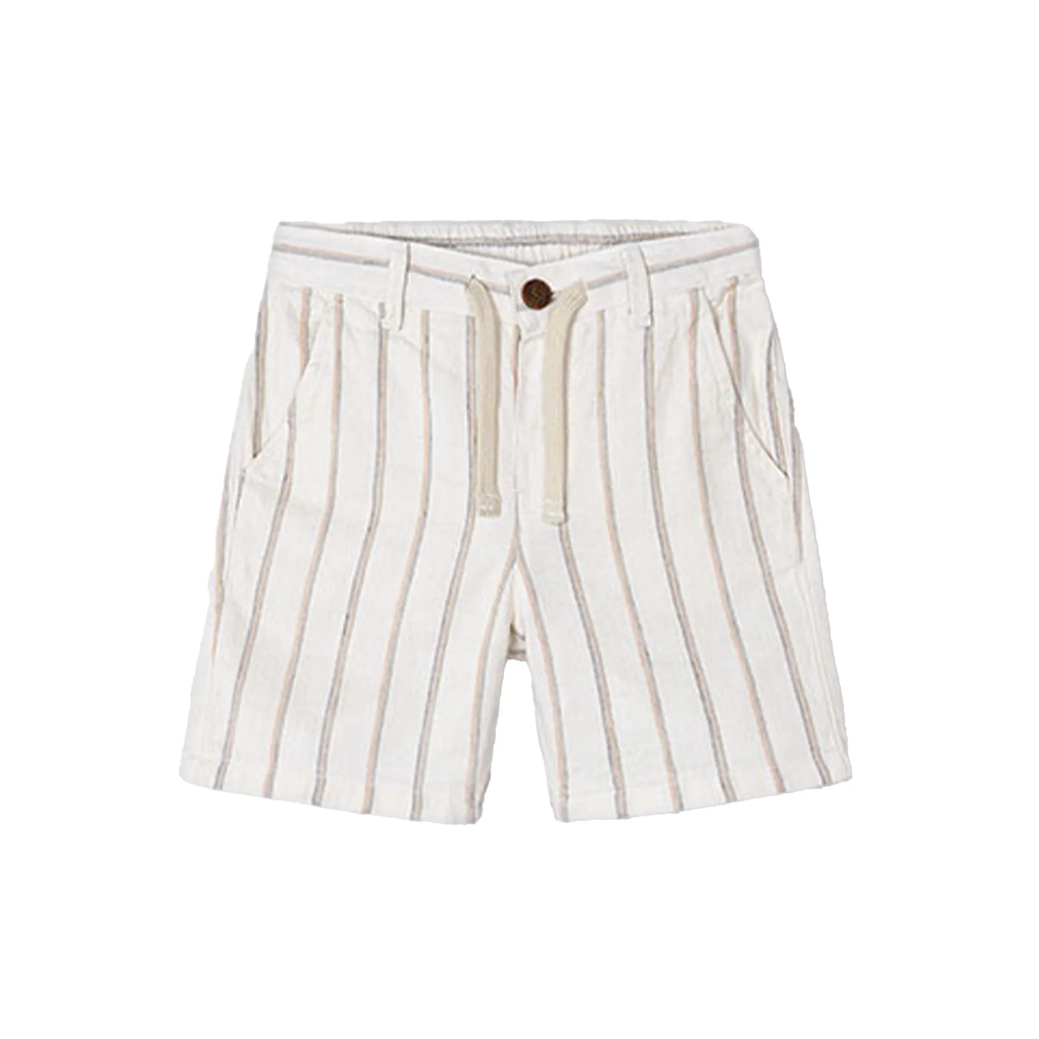 Boys Striped Linen Shorts