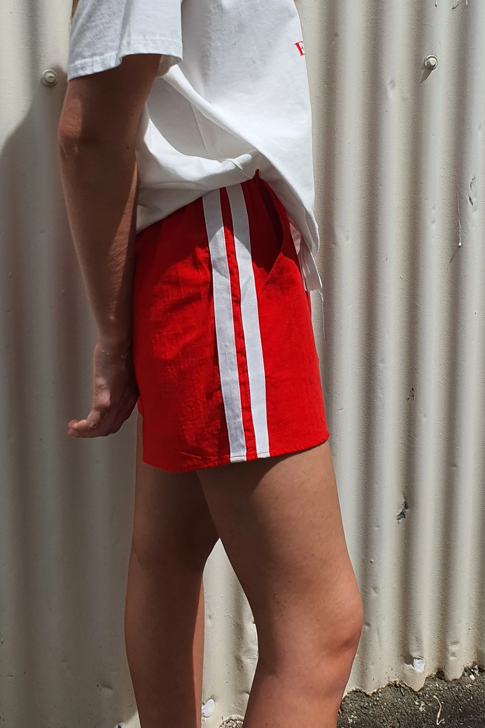 By Frankie - Racer Shorts, Red