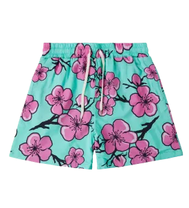 Cartoon Cherry Blossom Shorts