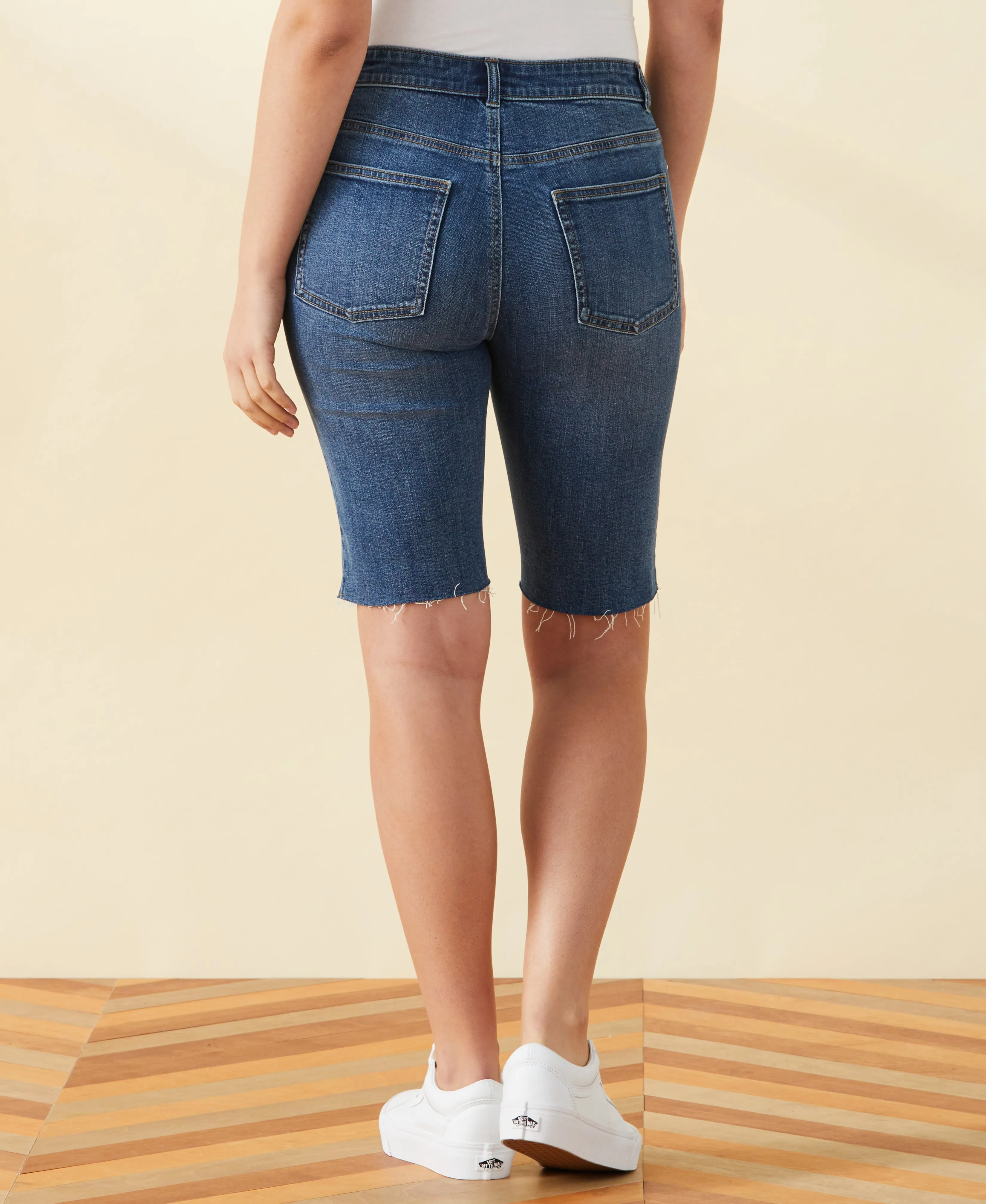 Classic Fit Denim Bermuda Short