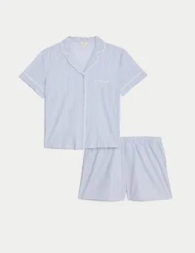 Cool Comfort™ Pure Cotton Striped Shortie Set