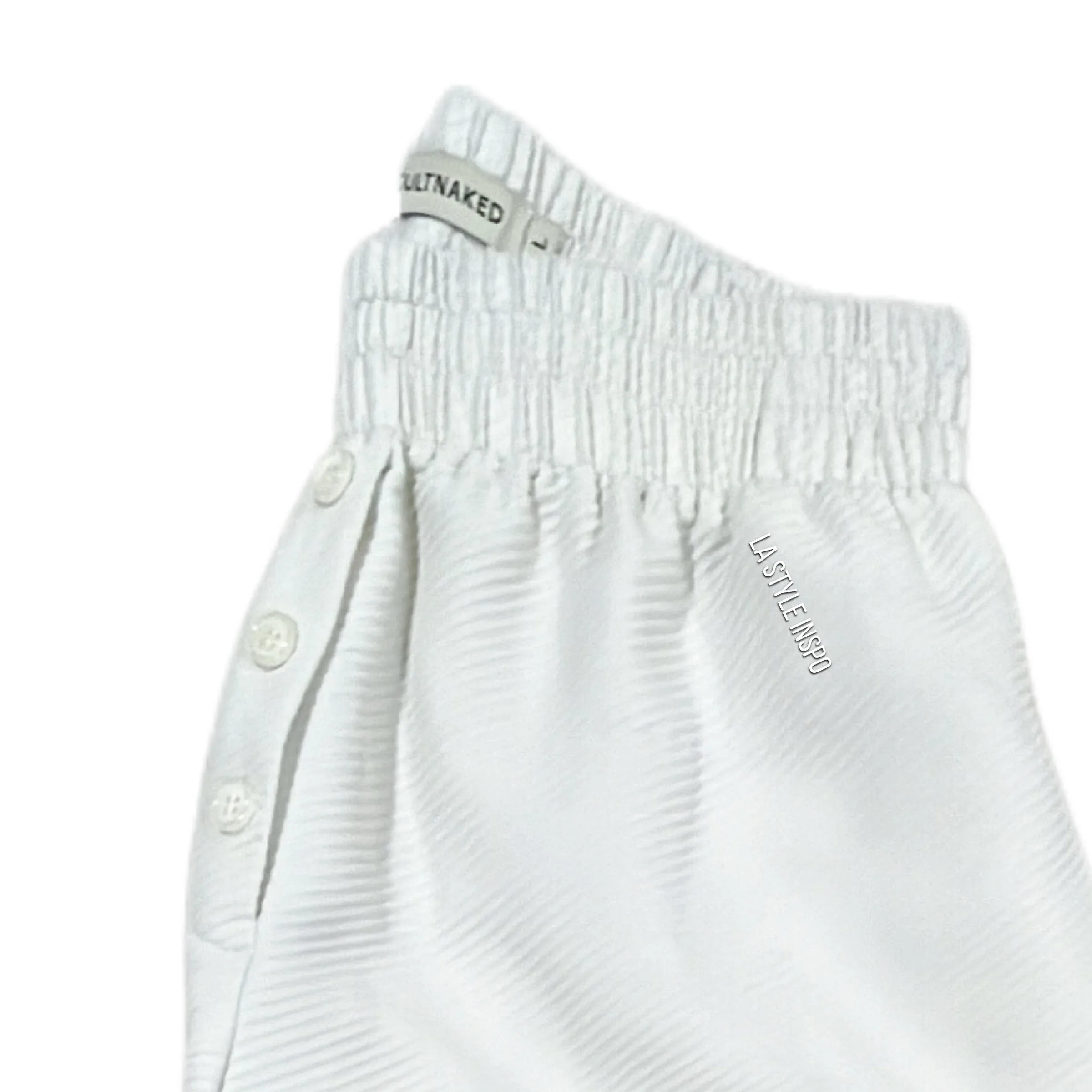 CULTNAKED Mini Shorts Flowy in White Creamy Size L