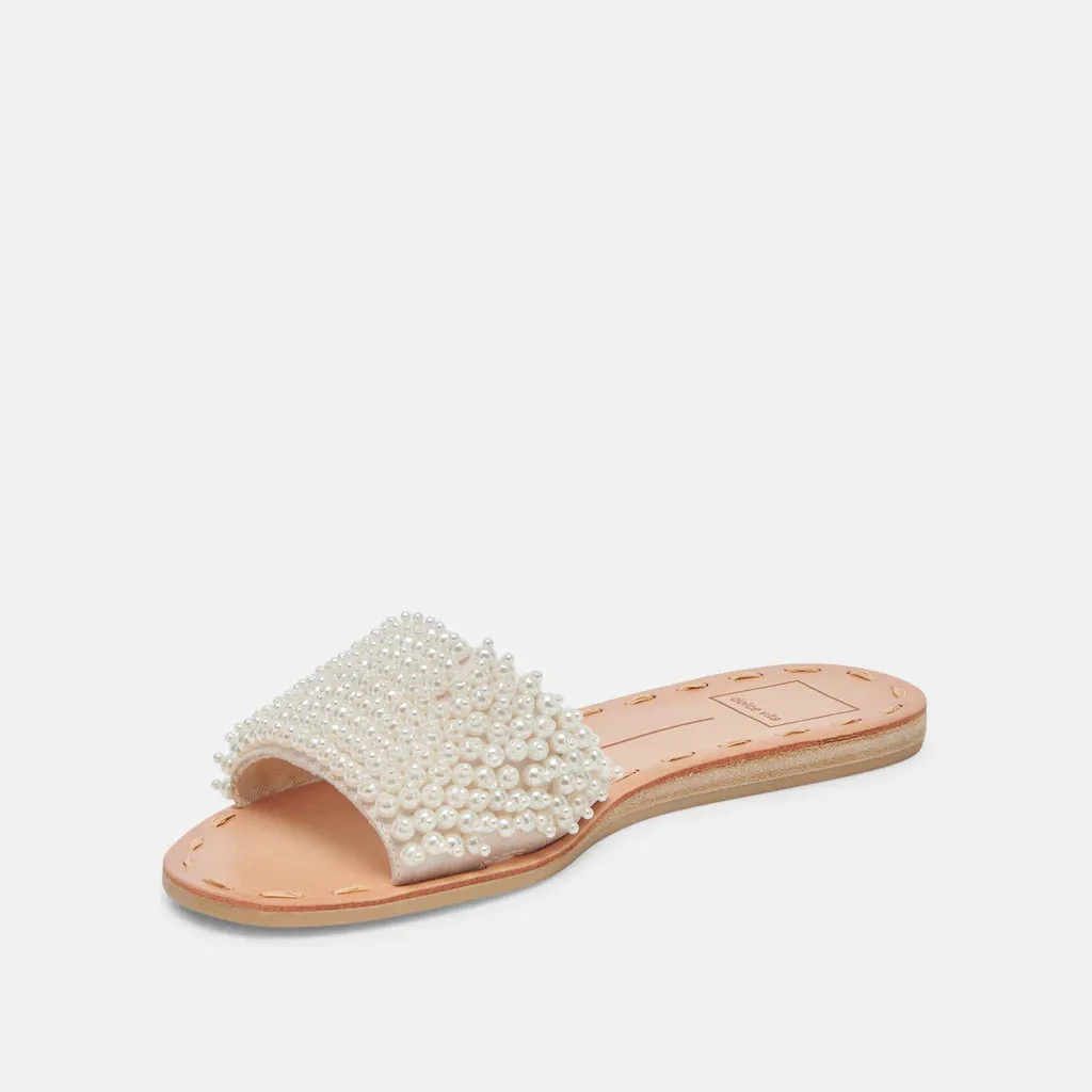 Dalon Dolce Vita Vanilla Pearl Sandles