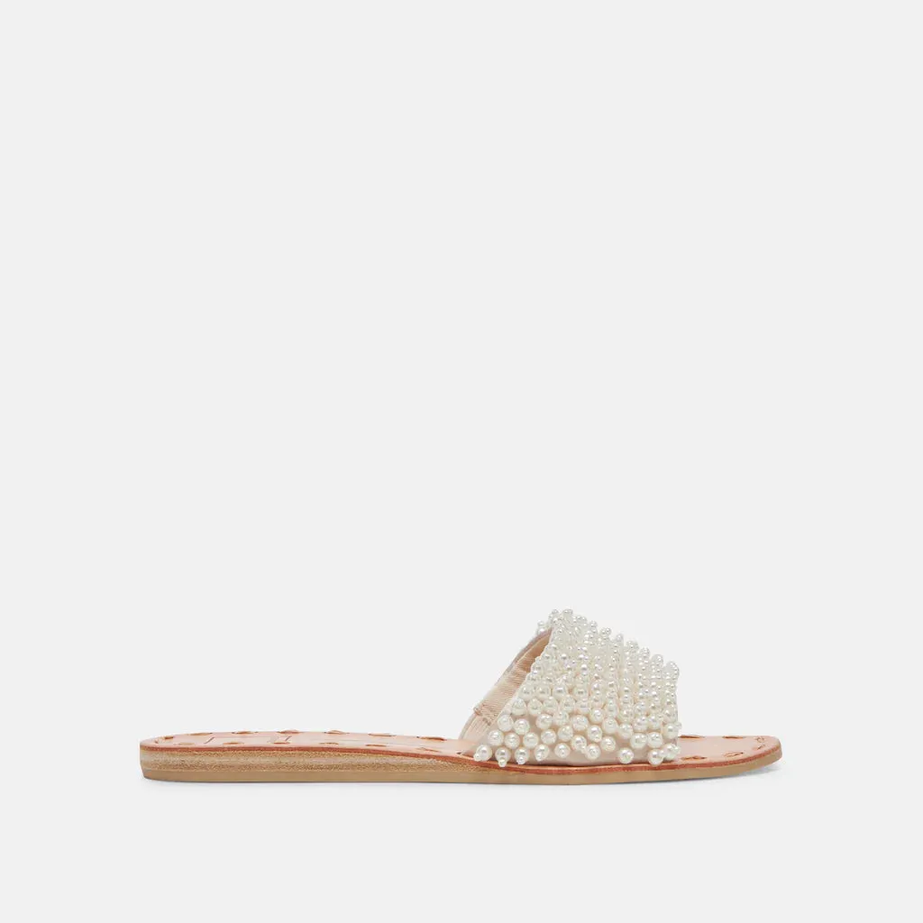 Dalon Dolce Vita Vanilla Pearl Sandles