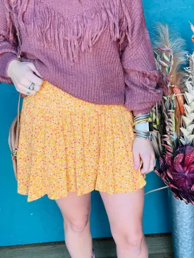 Ditzi Floral Smock Skort