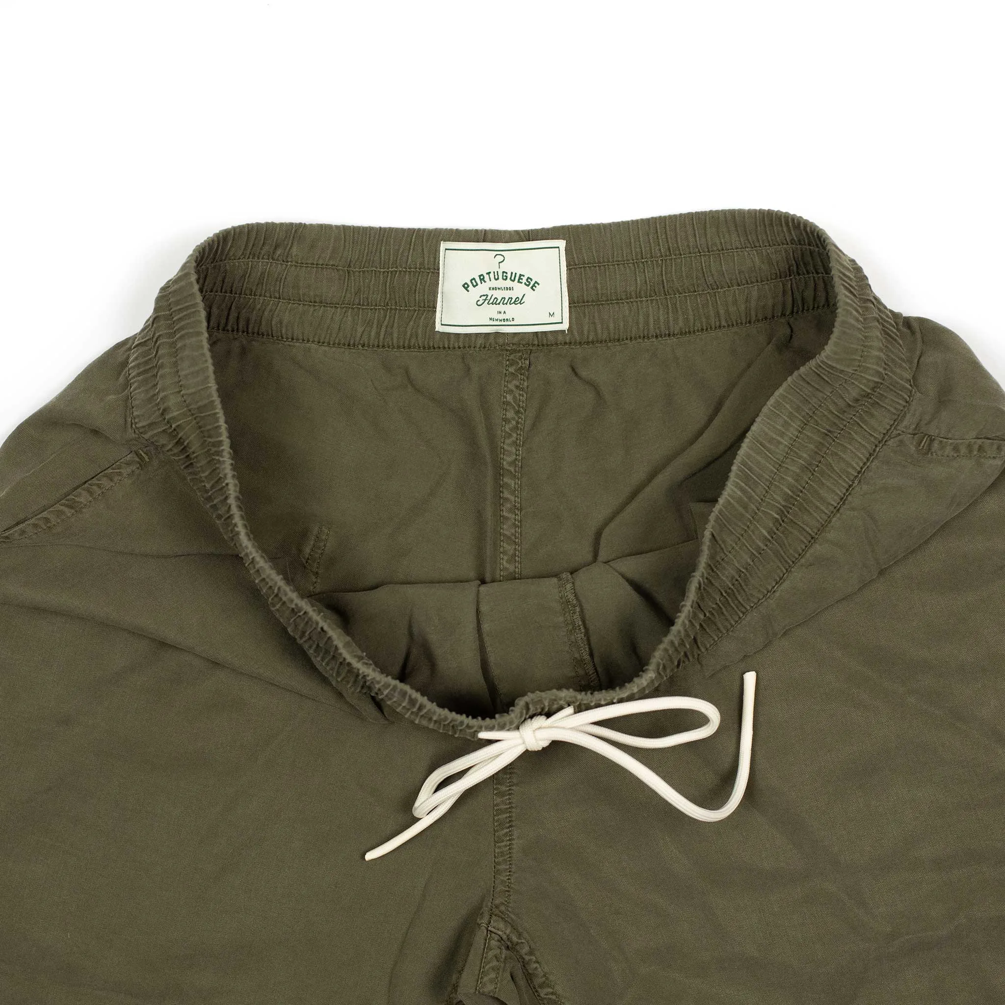 Dogtown easy shorts in washed olive tencel(restock)