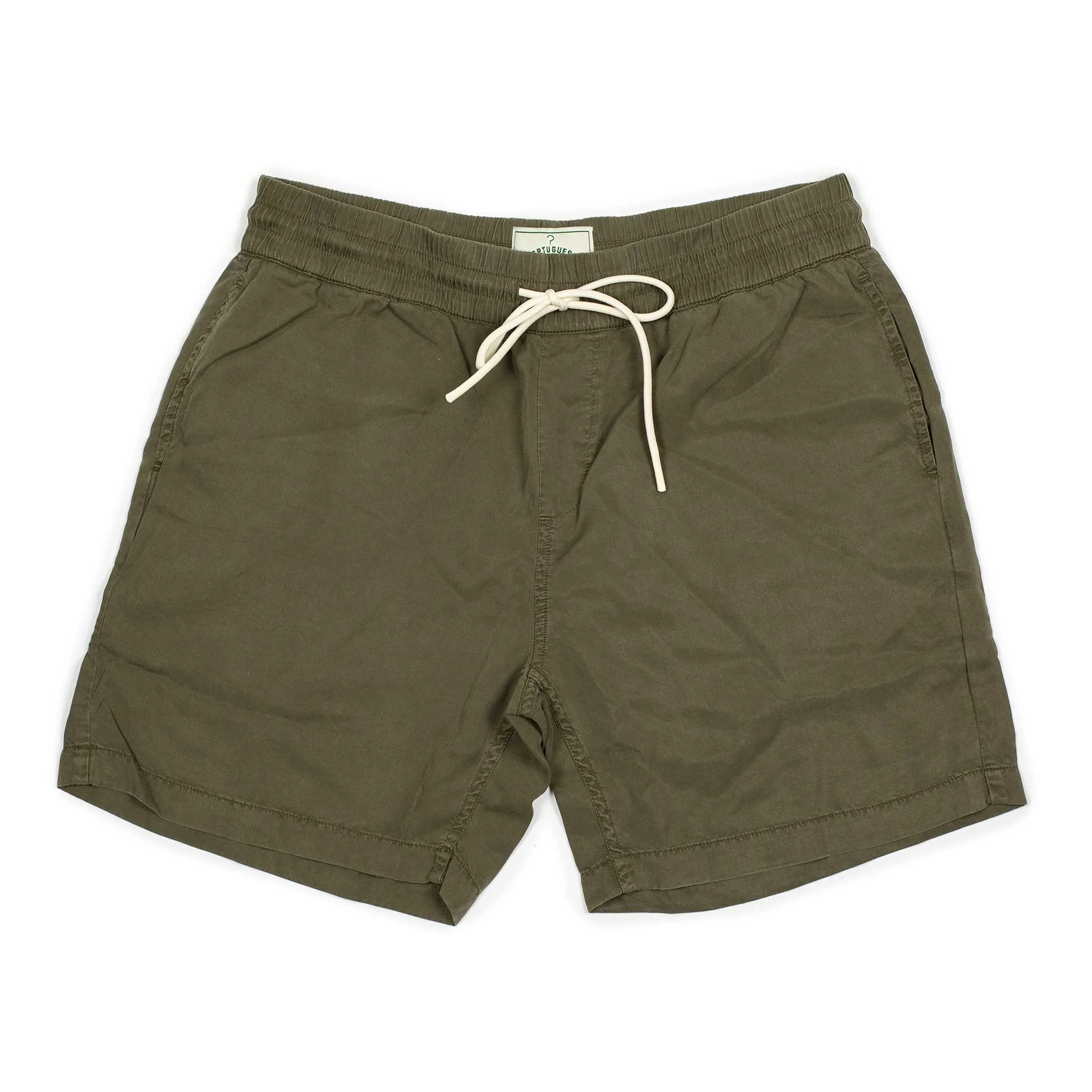 Dogtown easy shorts in washed olive tencel(restock)