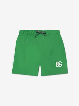 Dolce & Gabbana Baby Boys Logo Swim Shorts in Green