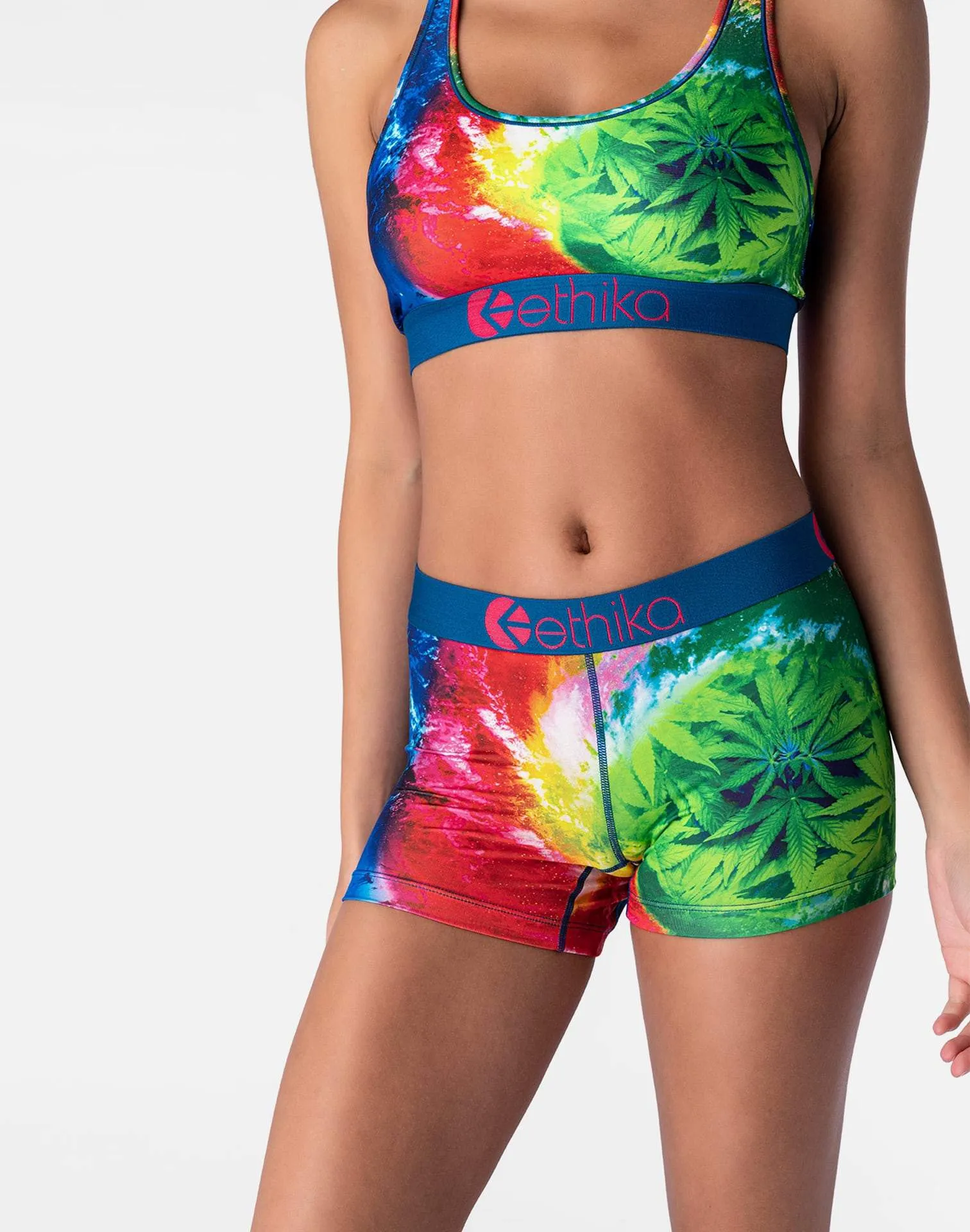 Ethika RAINBOW GREENS BOY SHORTS