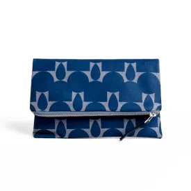 Everything Foldover Clutch Totem Indigo by Lee Coren