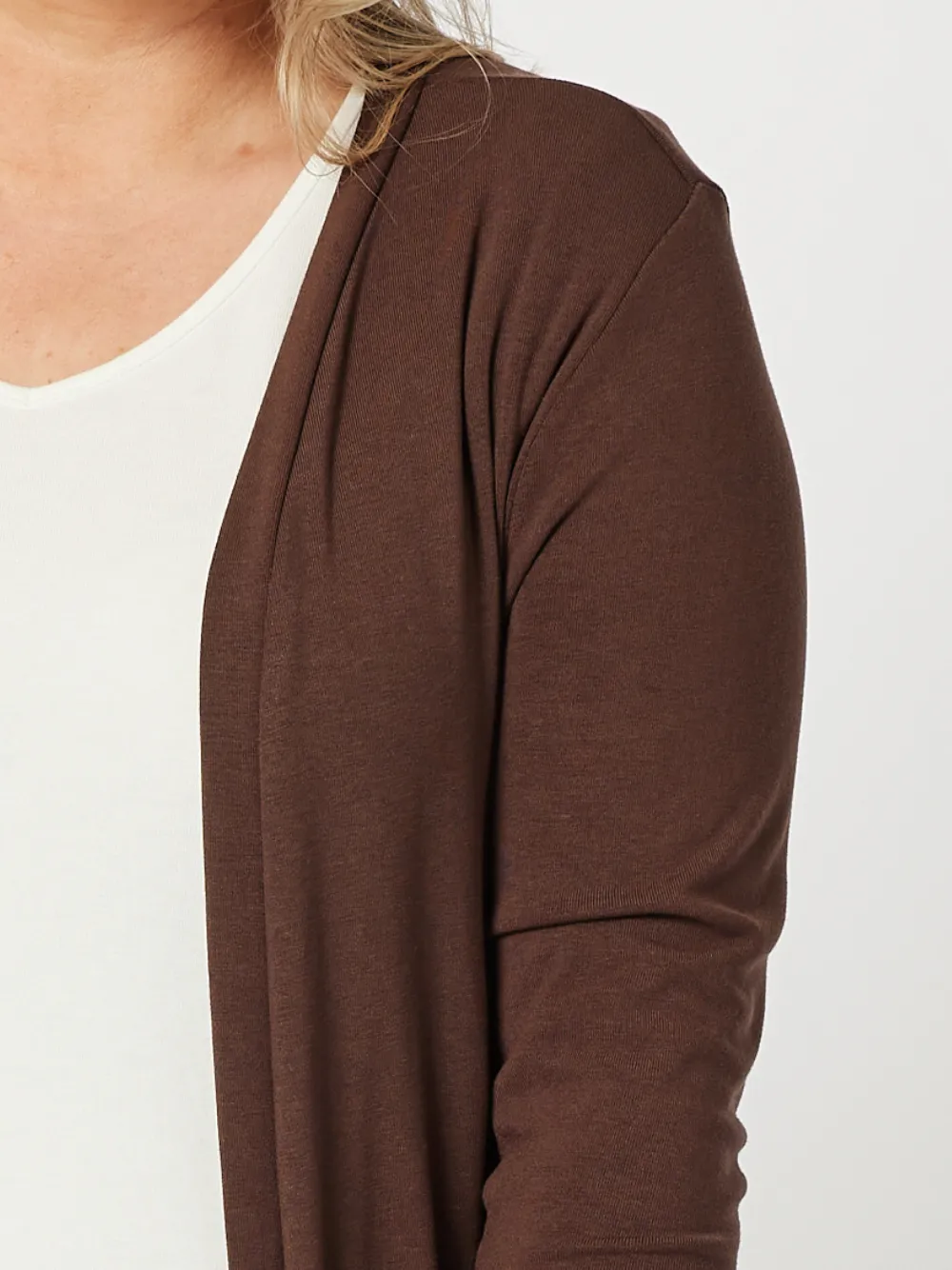 Juli Longline Cardigan - Chocolate