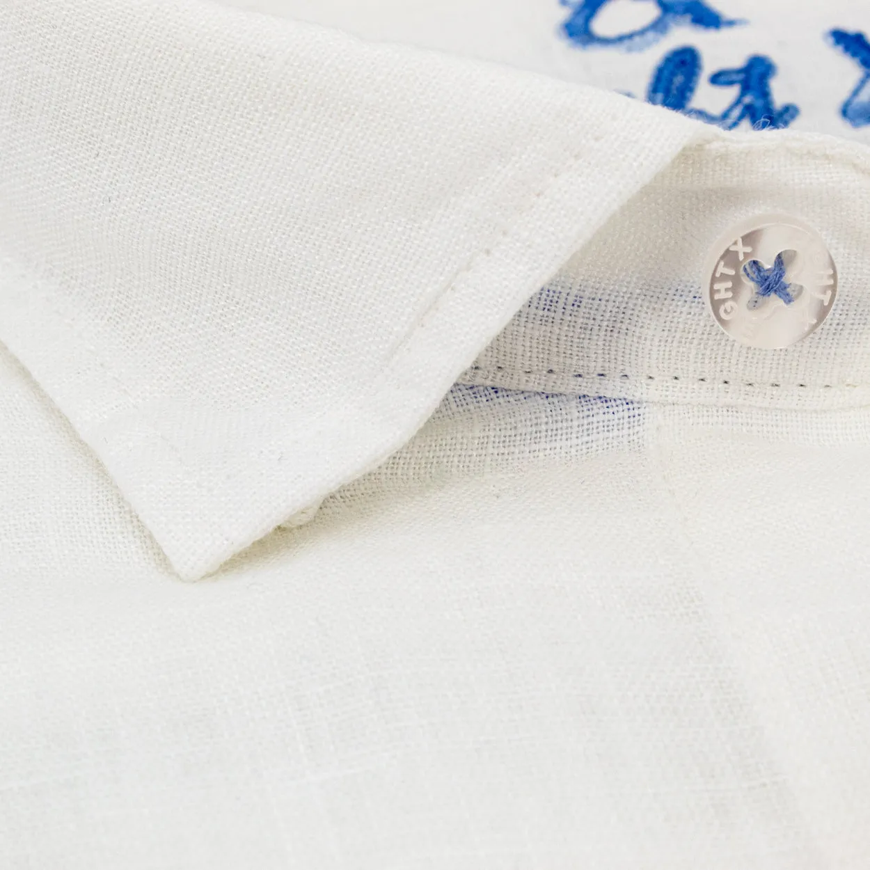 Linen Button Down Shirt - Soft White