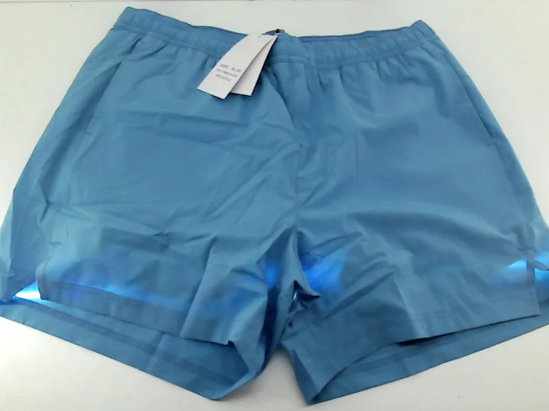 Maamgic Men's Loose Fit Gym Running Shorts Light Blue XLarge