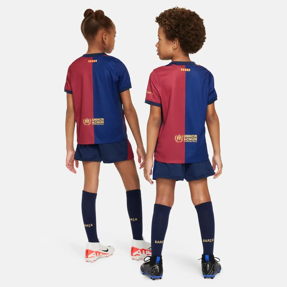 Nike Barcelona 2024/25 Home Little Kids Mini Kit