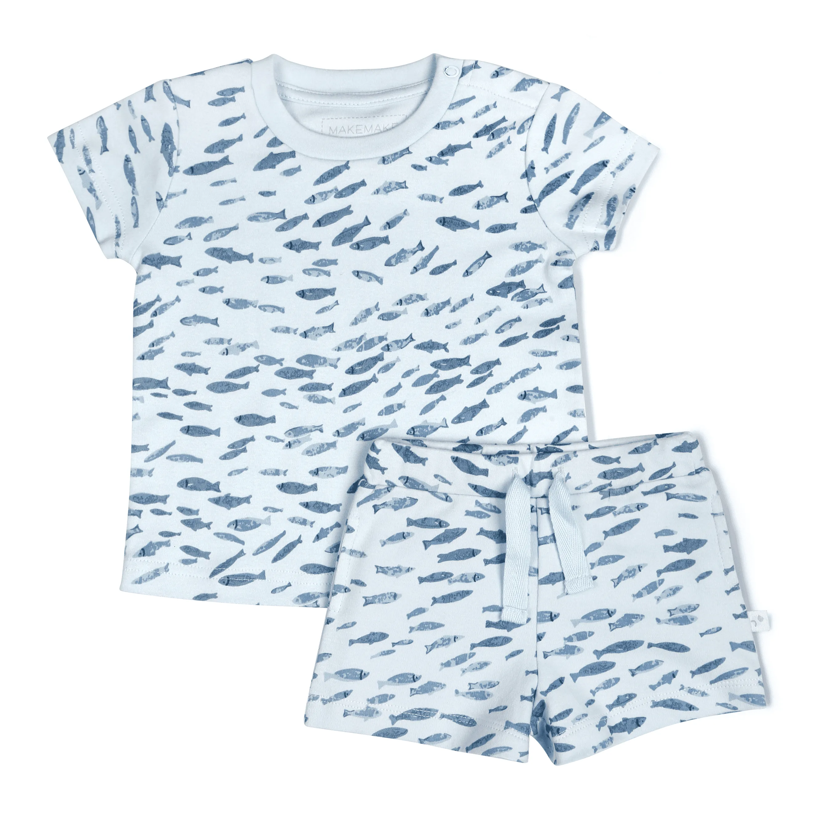 Organic Baby Toddler Tee and Shorts Set - Minnow