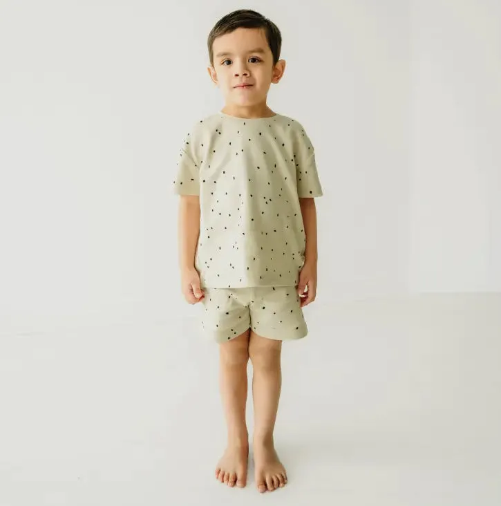 Organic Tee & Shorts Set - Pixie Dots