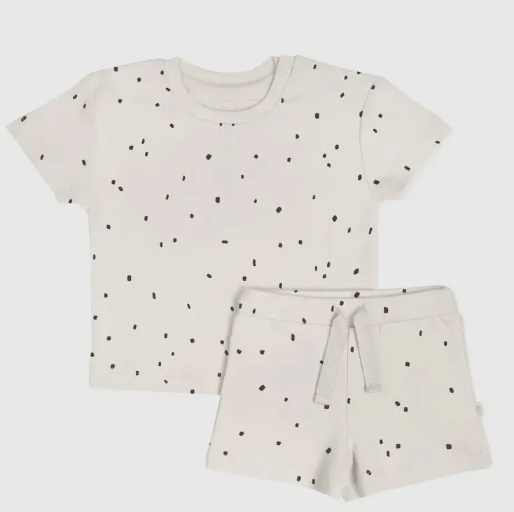 Organic Tee & Shorts Set - Pixie Dots