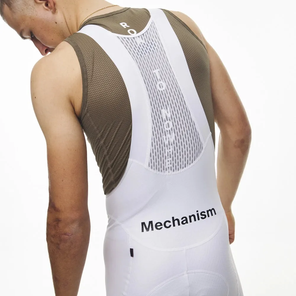 PAS NORMAL STUDIOS Mechanism Bib Shorts SS23 - White