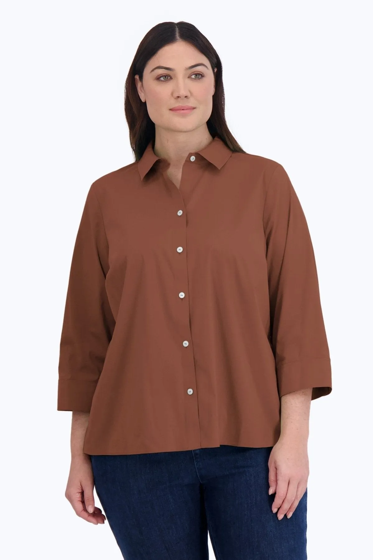 Sandra Plus Stretch No Iron Shirt