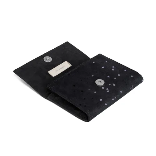 Small Minimal Wallet Confetti Black by Lee Coren