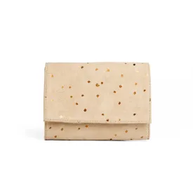 Small Minimal Wallet Confetti Sand and Bronze by Lee Coren