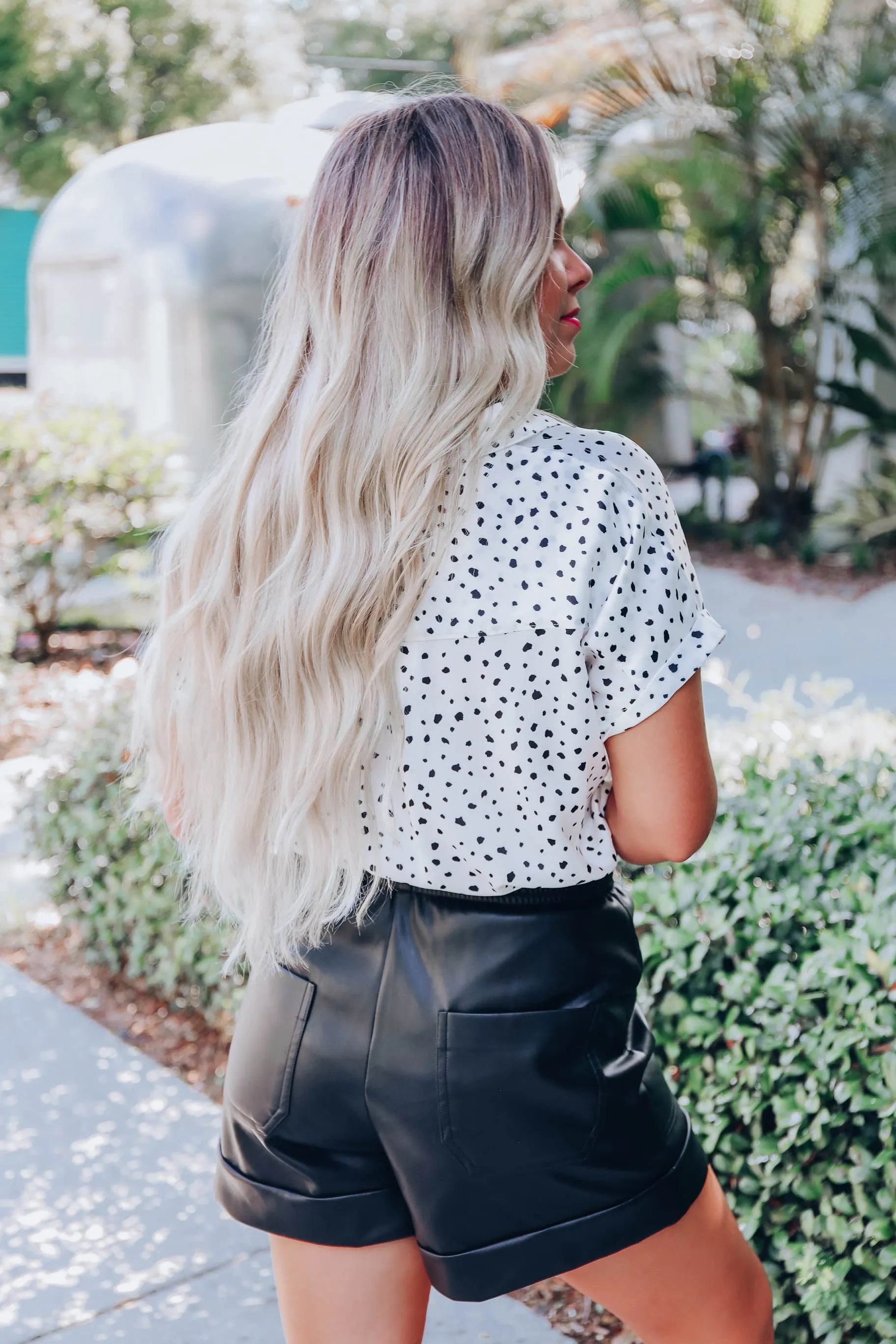 Spotted In Cheetah Print Blouse