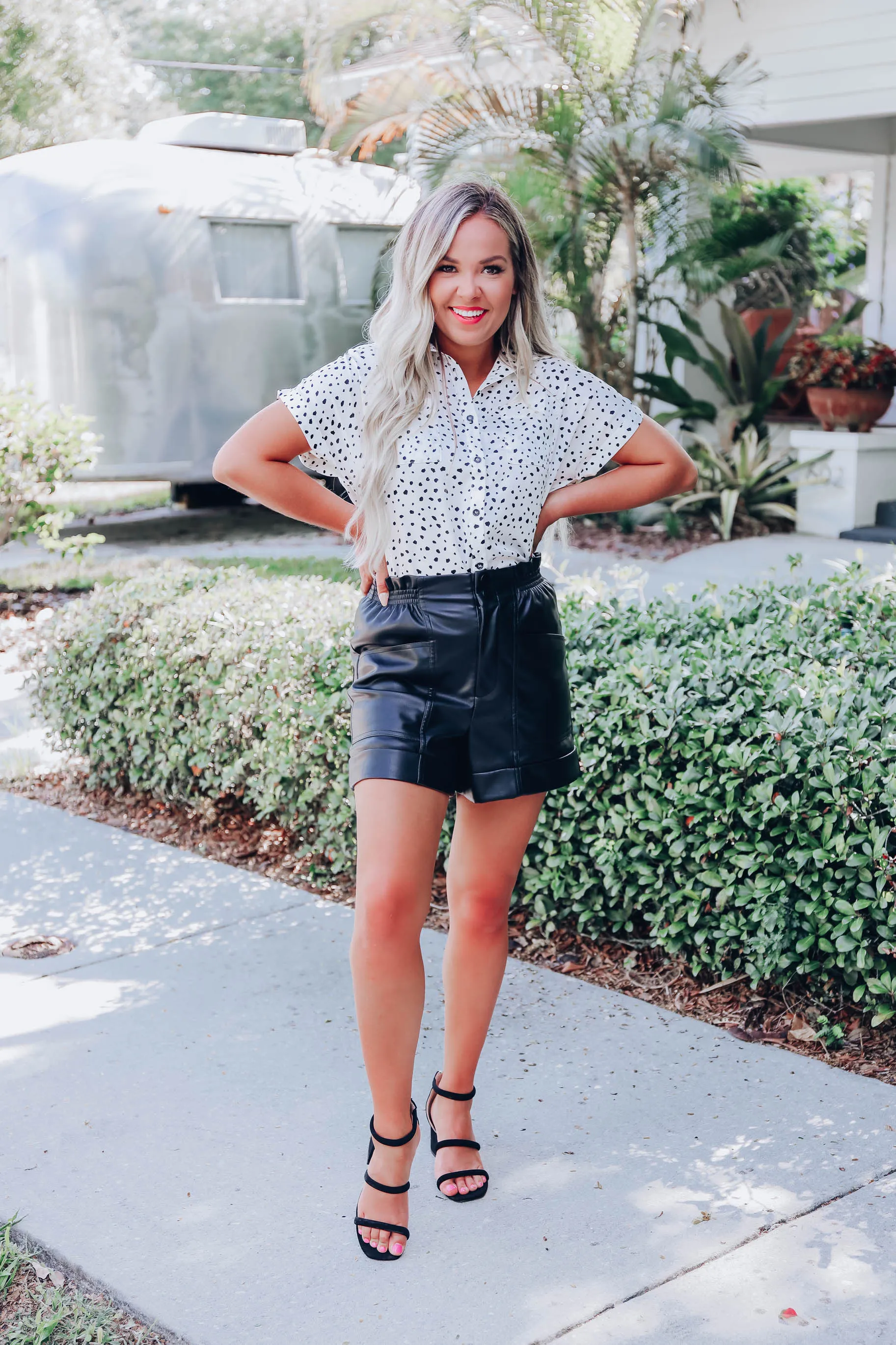 Spotted In Cheetah Print Blouse