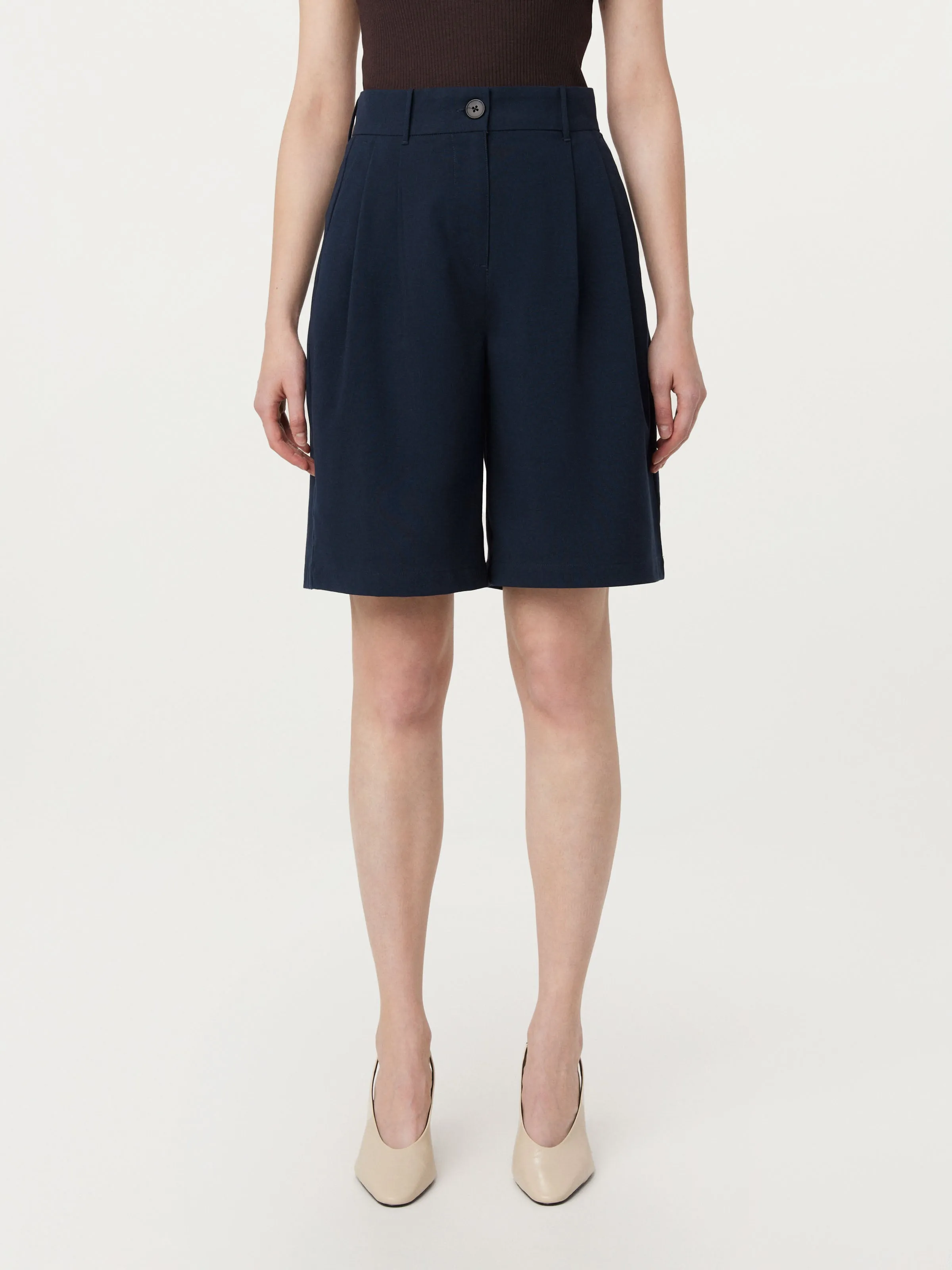 The Celine Bermuda Short in Space Blue