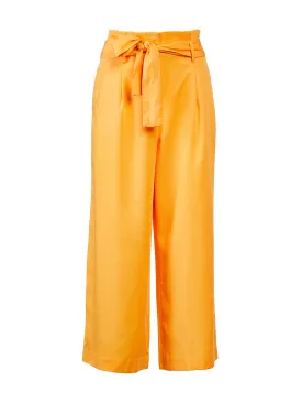 The Paperbag Culotte Pant in Fresh Mandarin