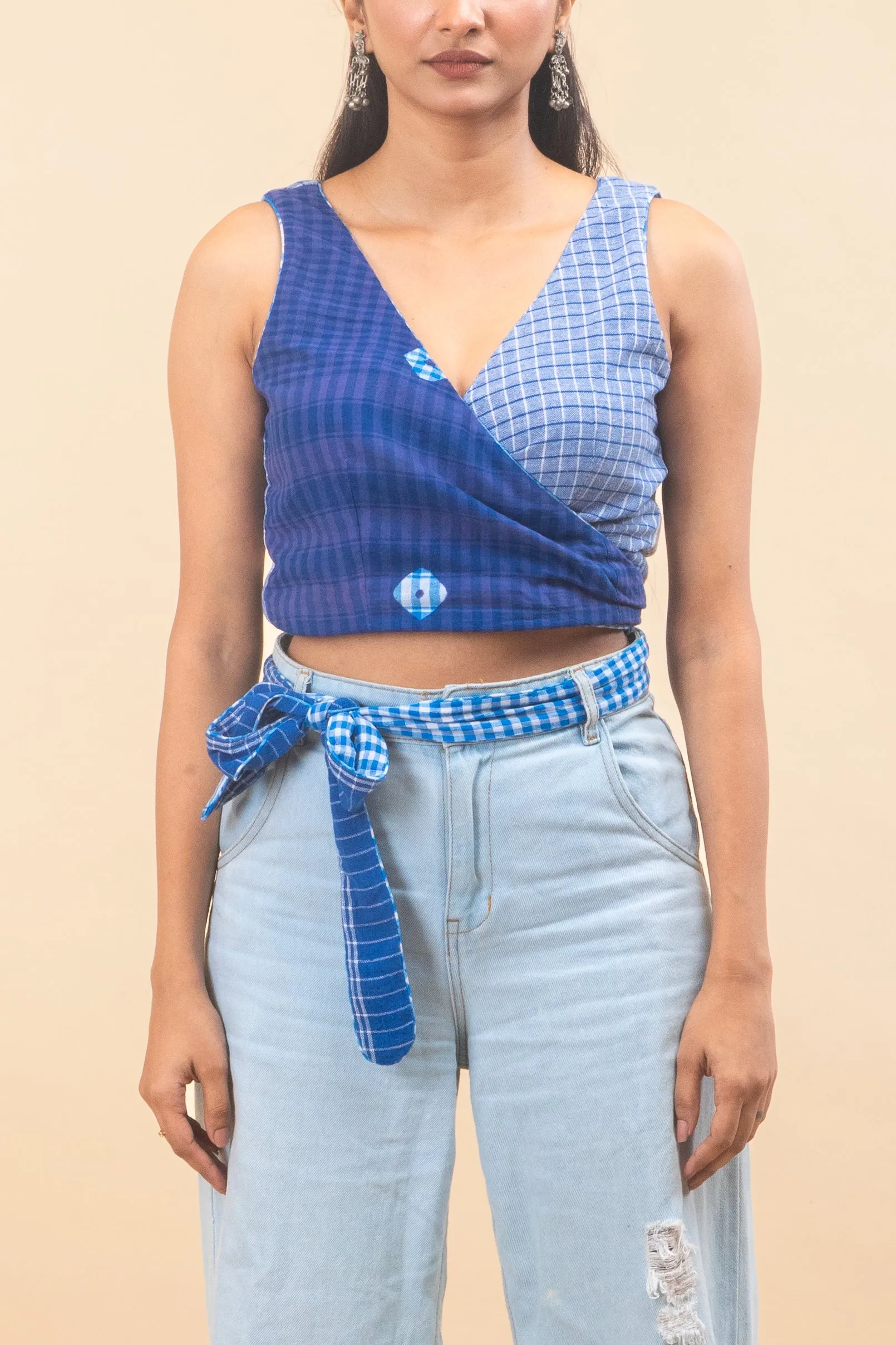 Tie Dye on Gamcha Reversible Bustier