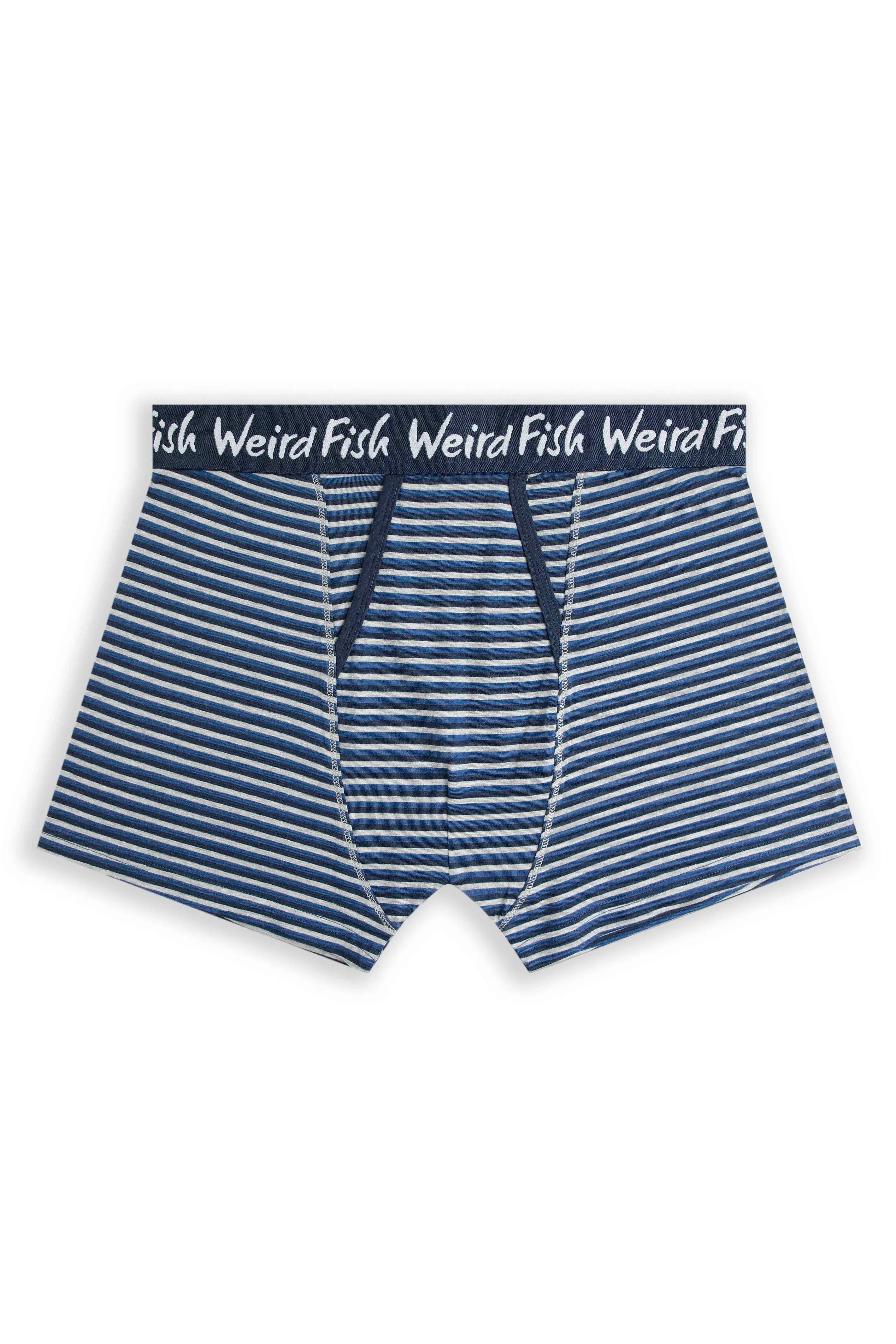 Weird Fish L Blue Ashridge Boxer Shorts (Pack of 3)