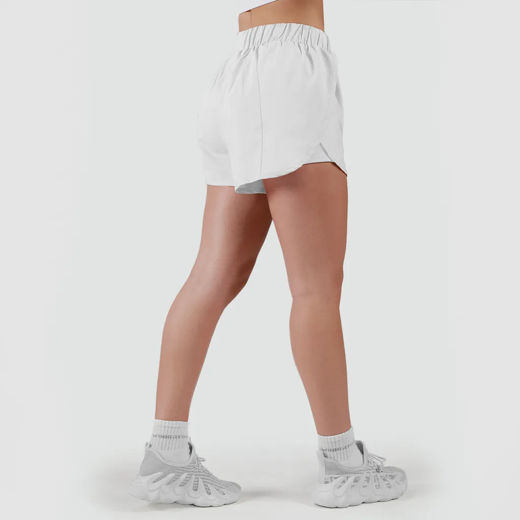 WOMEN-SIGNATURE-LAYERED-SHORTS (2 IN 1) (WHITE-WHITE)