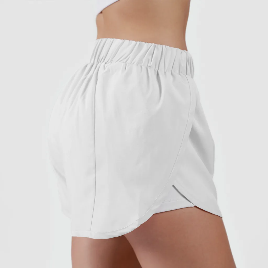 WOMEN-SIGNATURE-LAYERED-SHORTS (2 IN 1) (WHITE-WHITE)