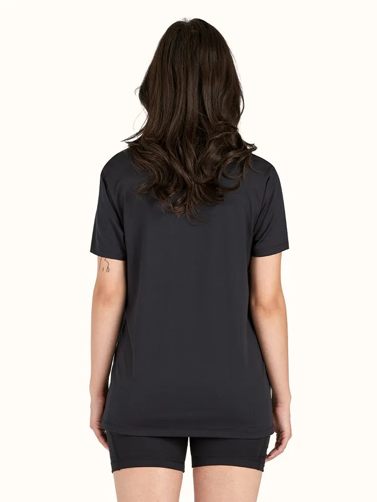 Women's Flowy Relaxed Fit T-Shirt with Side Slit