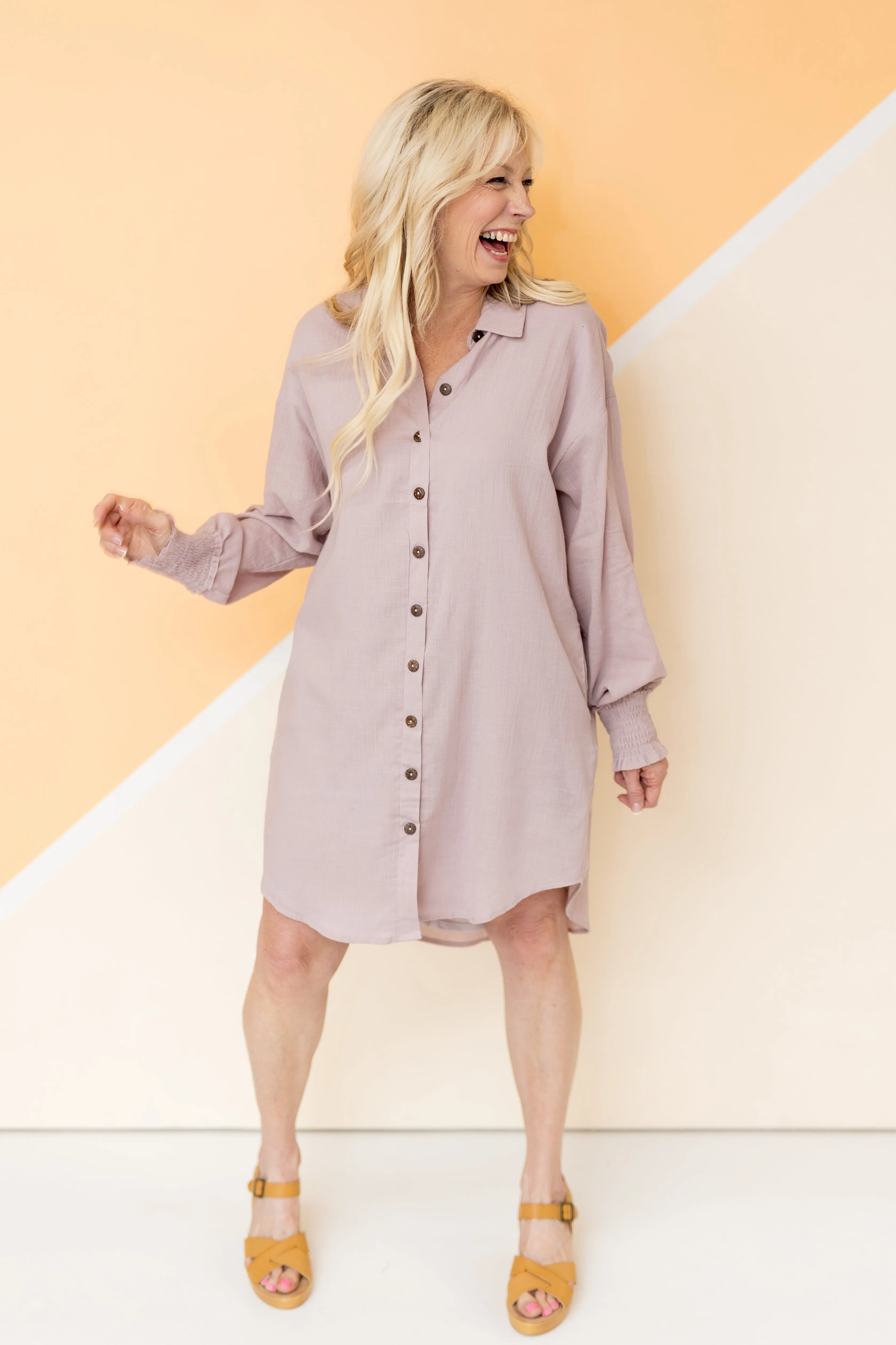 You Don't Have To Try Shirt Dress